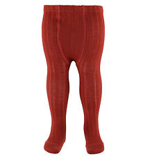 Condor Tights - Wool/Acrylic - Rib - Brick Red