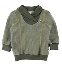 Katvig Long Sleeve Top - Army Green Melange