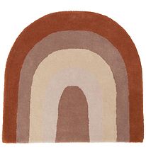 OYOY Rug - 88x90 cm - Rainbow - Chocolate