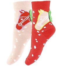 Stella McCartney Kids Socks - 2-pack - Red/Rose