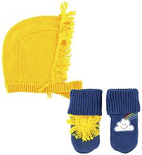 Stella McCartney Kids Fustlinge/Babymtze - Wetter - Gelb/Navy