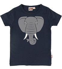 DYR T-shirt - Primate - Navy m. Elefant