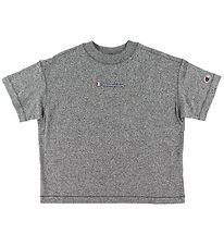 Champion Fashion T-Shirt - Graumeliert m. Logo