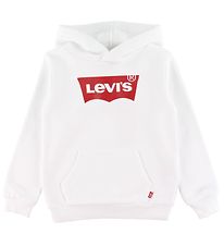 Levis Hoodie - Vleermuisvleugel - Wit m. Logo