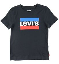 Levis Stuttermabolur - Svart M. Lógó