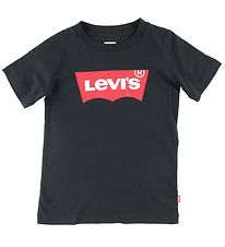 Levis Stuttermabolur - Batwing - Svart M. Lógó