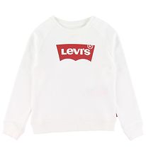Levis Sweatshirt - Vleermuisvleugel - Wit m. Logo