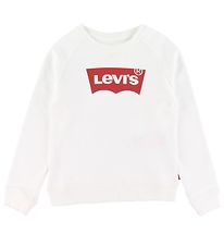 Levis Sweatshirt - Batwing - Vit m. Logo