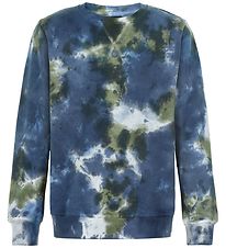 The New Sweatshirt - Rex Tie Dye - Thymian/Navy Blazer
