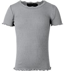 Rosemunde T-Shirt - Zijde/Katoen - Lichtgrijs