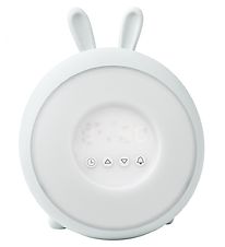 Rabbit & Friends Alarm Clock w. Lights - Wake Up - White