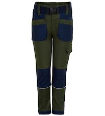 Minymo Cargo Work Trousers - Green/Navy
