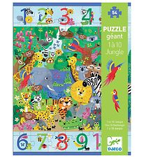 Djeco Puzzlespiel - 54 Teile - Teile - 70x50 cm - Jungle