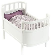 Lit de Poupée av. Matelas Smallstuff - Rosaline - Blanc
