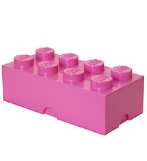 LEGO Storage Box - 8 Knobs - 50x25x18 - Pink