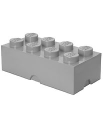 LEGO Storage Bote de rangement - 8 Boutons - 50x25x18 - Gris c