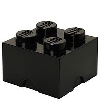 LEGO Storage Silytyslaatikko - 4 Silmukat - 25x25x18 - Musta