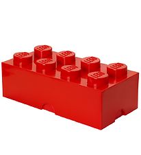 LEGO Storage Bote de rangement - 8 Boutons - 50x25x18 - Rouge