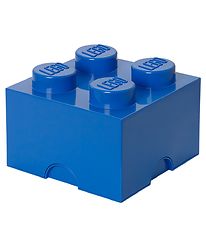 LEGO Storage Bote de rangement - 4 Boutons - 25x25x18 - Bleu