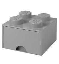 LEGO Storage Aufbewahrungsschublade - 4 Knufe - 25x25x18 - Gra