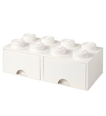 LEGO Storage Aufbewahrungsschublade - 8 Knufe - 50x25x18 - Whi