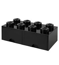 LEGO Storage Silytyslaatikko - 8 Silmukat - 50x25x18 - Musta