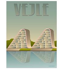 Vissevasse Poster - 50x70 - Vejle - Wave