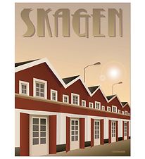 Vissevasse Affisch - 50x70 - Skagen - Hamnen