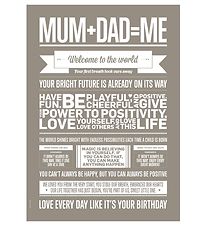 I Love My Type Poster - 50x70 - Love Typography - Mum + Dad = Me