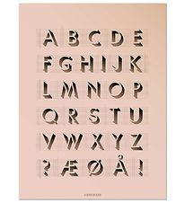 Vissevasse Poster - 50x70 - Abc - Rose