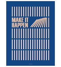 Vissevasse Poster - 50x70 - Make It Happen - Marine