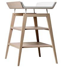 Leander Linea Changing Table w. Cushion - 66.7x72.5x91 cm - Beec