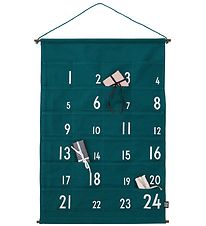 Design Letters Christmas Calendar - 73 cm - Dark Green