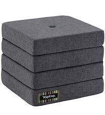 by KlipKlap Fold Mattress - 4 Fold - 100x100 cm - Blue Grey/Grey