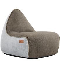 SACKit Pouf - Chaise longue Cobana - 96x80x70 cm - Marron/Blanc