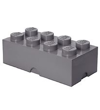 LEGO Storage Aufbewahrungsbox - 8 Knufe - 50x25x18 - Dunkelgra