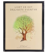 H.C. Andersen Poster - 40x50 cm - Livet Er Det Dejligste Eventyr