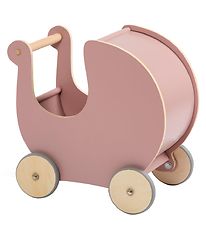 Sebra Doll Carriage - Wood - Blossom Pink