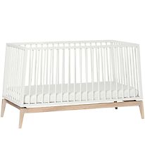 Leander Luna Crib - 140x70 - White/Oak