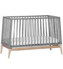 Leander Luna Crib - 120x60 - Grey/Eg