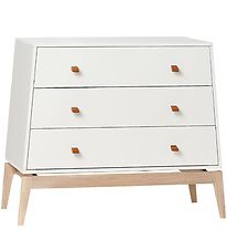 Leander Luna Kommode - 103x52x86White/Eg