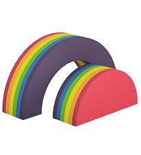 bObles Arc-en-ciel - 2 pices- 34 cm - Rainbow