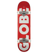 Globe Skateboard - 8,25" - G0 Fubar valmis - Valkoinen/Punainen