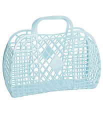 Sun Jellies Large Folding Basket - Retro - 37x30x11 cm - Light B