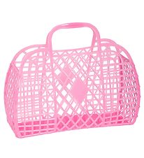 Sun Jellies Large Folding Basket - Retro - 37x30x11 cm - Neon Pi