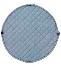 Play&Go Play Mat - Ø120 - Soft Organic - Dusty Blue