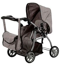 MaMaMeMo Doll Pram - Grey