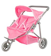 MaMaMeMo Doll Twins Buggy - Pink
