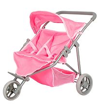 MaMaMeMo Docka Twins Sittvagna - Rosa