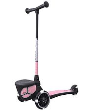 Scoot & Ride - Highwaykick 1 Children Adjustable Seated or Standing 2-in-1  Scooter Including Safety Pads (Rose) - For Ages 1-5